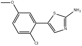 5-(2-Chloro-5-methoxyphenyl)thiazol-2-amine Structure