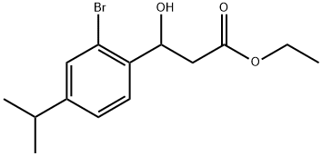 Ethyl 3-(2-bromo-4-isopropylphenyl)-3-hydroxypropanoate Structure