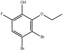 3,4-Dibromo-2-ethoxy-6-fluorophenol Structure