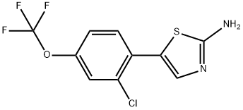 5-(2-chloro-4-(trifluoromethoxy)phenyl)thiazol-2-amine Structure