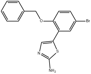 5-(2-(Benzyloxy)-5-bromophenyl)thiazol-2-amine Structure