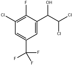 2,2-Dichloro-1-(3-chloro-2-fluoro-5-(trifluoromethyl)phenyl)ethanol Structure