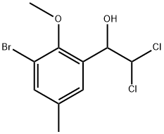 1-(3-Bromo-2-methoxy-5-methylphenyl)-2,2-dichloroethanol Structure