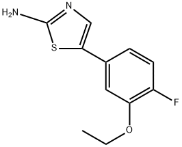 5-(3-Ethoxy-4-fluorophenyl)thiazol-2-amine Structure