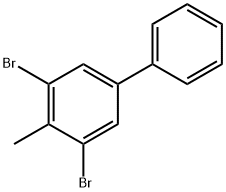 3,5-Dibromo-4-methyl-1,1'-biphenyl Structure