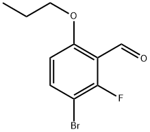 3-Bromo-2-fluoro-6-propoxybenzaldehyde Structure