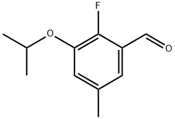 2-Fluoro-3-isopropoxy-5-methylbenzaldehyde Structure