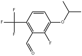 2-Fluoro-3-isopropoxy-6-(trifluoromethyl)benzaldehyde Structure