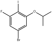 5-bromo-1-fluoro-2-iodo-3-isopropoxybenzene Structure