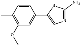 5-(3-methoxy-4-methylphenyl)thiazol-2-amine Structure