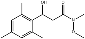 3-Hydroxy-3-mesityl-N-methoxy-N-methylpropanamide Structure