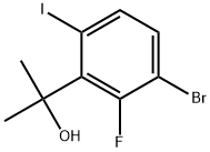 2-(3-Bromo-2-fluoro-6-iodophenyl)propan-2-ol Structure