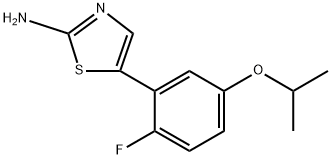 5-(2-Fluoro-5-isopropoxyphenyl)thiazol-2-amine 구조식 이미지