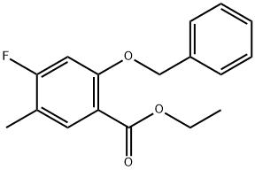 Ethyl 2-(benzyloxy)-4-fluoro-5-methylbenzoate Structure