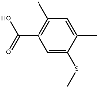 2,4-Dimethyl-5-(methylthio)benzoic acid Structure