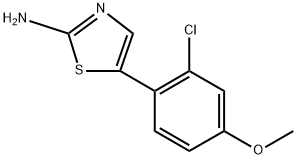 5-(2-Chloro-4-methoxyphenyl)thiazol-2-amine Structure