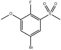 5-Bromo-2-fluoro-1-methoxy-3-(methylsulfonyl)benzene Structure