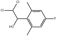 2,2-Dichloro-1-(4-fluoro-2,6-dimethylphenyl)ethanol 구조식 이미지