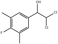 2,2-Dichloro-1-(4-fluoro-3,5-dimethylphenyl)ethanol Structure