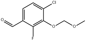 4-Chloro-2-fluoro-3-(methoxymethoxy)benzaldehyde Structure