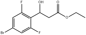 Ethyl 3-(4-bromo-2,6-difluorophenyl)-3-hydroxypropanoate Structure