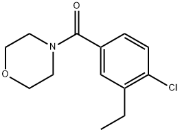 (4-Chloro-3-ethylphenyl)(morpholino)methanone Structure