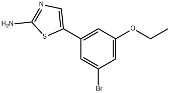 5-(3-Bromo-5-ethoxyphenyl)thiazol-2-amine 구조식 이미지