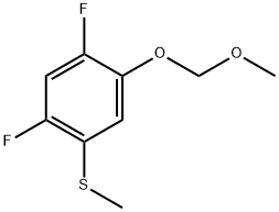 (2,4-Difluoro-5-(methoxymethoxy)phenyl)(methyl)sulfane Structure