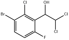 1-(3-Bromo-2-chloro-6-fluorophenyl)-2,2-dichloroethanol 구조식 이미지