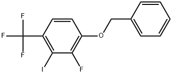 1-(Benzyloxy)-2-fluoro-3-iodo-4-(trifluoromethyl)benzene Structure