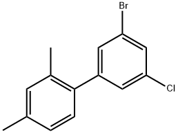 3'-Bromo-5'-chloro-2,4-dimethyl-1,1'-biphenyl Structure