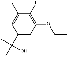 2-(3-Ethoxy-4-fluoro-5-methylphenyl)propan-2-ol Structure