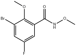 3-Bromo-5-fluoro-N,2-dimethoxybenzamide Structure