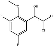 2,2-Dichloro-1-(3,5-difluoro-2-methoxyphenyl)ethanol Structure