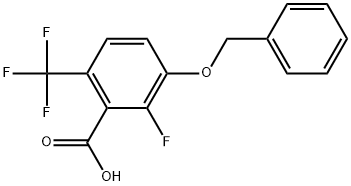 3-(Benzyloxy)-2-fluoro-6-(trifluoromethyl)benzoic acid Structure