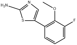 5-(3-Fluoro-2-methoxyphenyl)thiazol-2-amine Structure