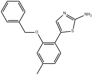 5-(2-(Benzyloxy)-4-methylphenyl)thiazol-2-amine Structure