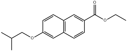 Ethyl 6-isobutoxy-2-naphthoate 구조식 이미지