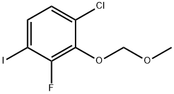 1-Chloro-3-fluoro-4-iodo-2-(methoxymethoxy)benzene Structure