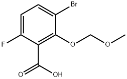 3-Bromo-6-fluoro-2-(methoxymethoxy)benzoic acid Structure