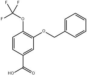 3-(Benzyloxy)-4-(trifluoromethoxy)benzoic acid Structure