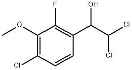 2,2-Dichloro-1-(4-chloro-2-fluoro-3-methoxyphenyl)ethanol Structure