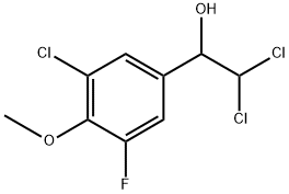 2,2-Dichloro-1-(3-chloro-5-fluoro-4-methoxyphenyl)ethanol Structure