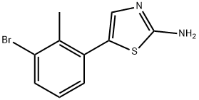 5-(3-Bromo-2-methylphenyl)thiazol-2-amine Structure