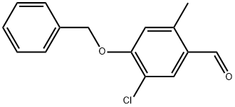 4-(Benzyloxy)-5-chloro-2-methylbenzaldehyde Structure