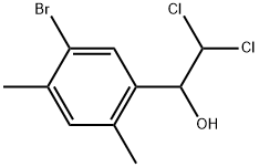 1-(5-Bromo-2,4-dimethylphenyl)-2,2-dichloroethanol Structure