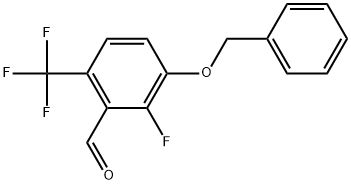 3-(Benzyloxy)-2-fluoro-6-(trifluoromethyl)benzaldehyde Structure