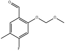 4-Fluoro-2-(methoxymethoxy)-5-methylbenzaldehyde Structure