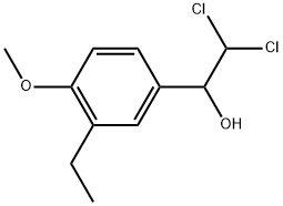 2,2-Dichloro-1-(3-ethyl-4-methoxyphenyl)ethanol Structure