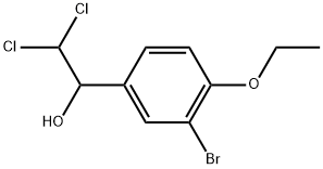 1-(3-Bromo-4-ethoxyphenyl)-2,2-dichloroethanol Structure